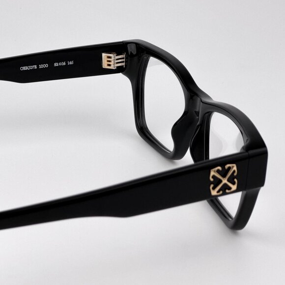 Off-White STYLE 7E Men Eyeglasses Black Square Frame | Model OERJ07E 1000 - Picture 8 of 9